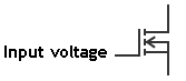 the circuit symbol for a MOSFET