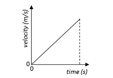 speed time graph for vertical motion of a projectile launced horizontally